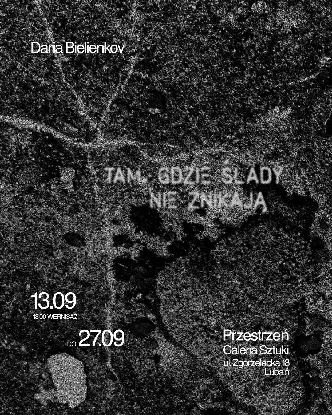 Tam, gdzie ślady nie znikają. Wystawa fotografii Darii Bielienkov